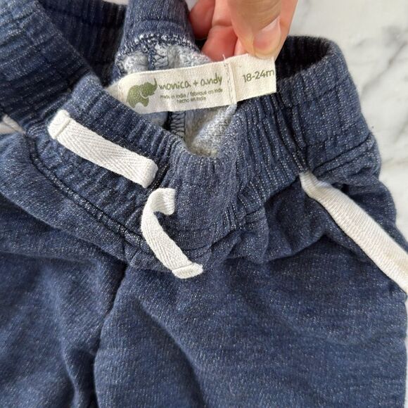 Monica and Andy Retro Short in Navy White Sz 18/24 Mo - Picture 3 of 4